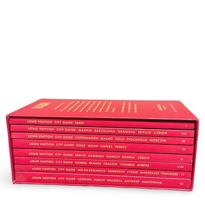 Louis Vuitton Red City Guide Book Set